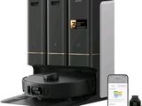 an image of a cell phone is next to a black and gold device