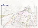 sketches of a drawing of a man sitting on a bench