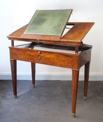 Table d'architecte, dite table à la Tronchin, en acajou et p…