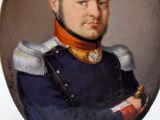 portrait of a man in a military uniform with a sword in his right hand