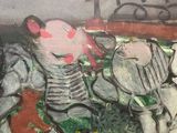 a picture of a painting on the wall of a building