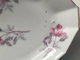 a plate with a bird on it sitting on a table