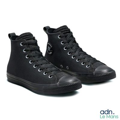 converse all star leather hi top black
