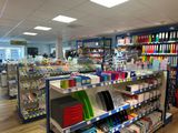 a store with many items on the shelves in the store