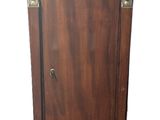 an image of a wooden cabinet with a marble top