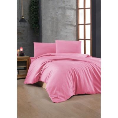 392 / Parure de couette - MANSION - Rose - 100% coton …