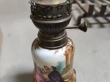 a small lamp that is sitting on the floor