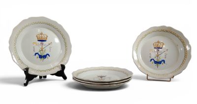 three plates that are sitting on a table