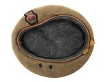an image of a military hat with a badge on it