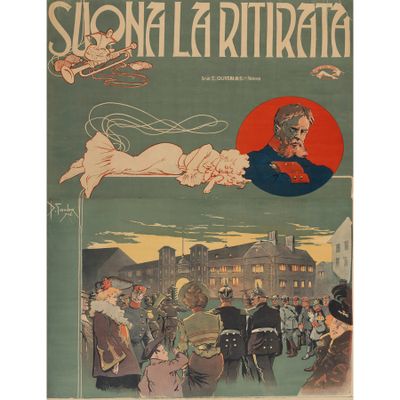 Sonnez la retraite Affiche Lithographie [Toile]