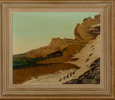 ECOLE FRANCAISE "Paysage de montagne",