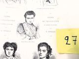 un autocollant jaune sur lequel figurent plusieurs dessins