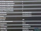 a lot of information on the screen of the computer