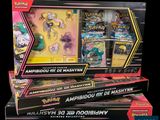 la boîte contient de nombreux types de jouets Pokémon différents