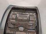 a close up view of the inside of a toilet