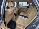 the interior of a car with tan leather seats and black trims