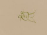 a picture of a drawing of a bug on a plate