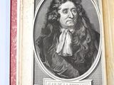 an old book with a picture of a man on it
