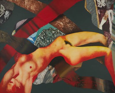 Petre VELICU (né en 1950). Nu renversé.