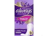 always discreet long plus sanitary pads