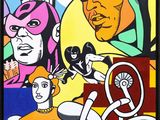 a picture of a painting of a group of people