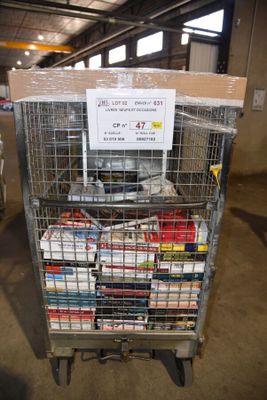 a cart that has a lot of books on top of it