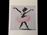 a picture of a picture of a girl in a tutu skirt