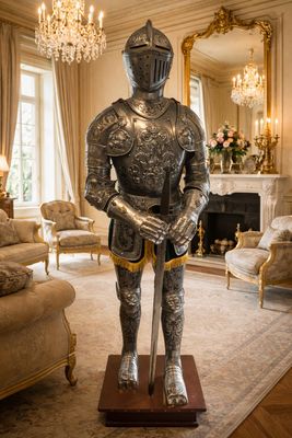 Armure décorative de style Renaissance comprenant : - Photo 1