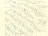 a black and white photo of a handwritten letter on a piece of paper