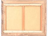 an old picture of a picture of a window with a wooden frame