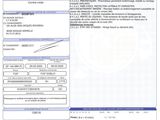 a close up of a document with a barcode on it