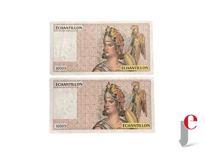 deux pièces de monnaie sur lesquelles figure une femme coiffée d'une couronne