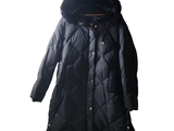 an image of a black coat with a fur collar