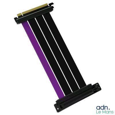 un gros plan sur un ruban noir et violet sur fond blanc