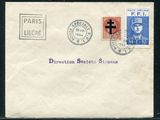 une vieille carte postale sur laquelle figurent un homme et une croix