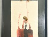 a picture of a painting of a man hanging on a wall