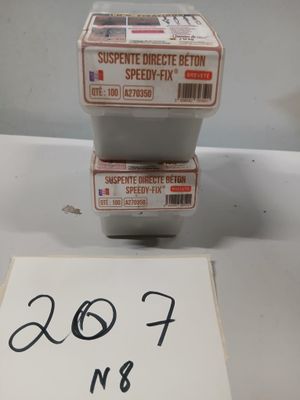 Lot de 2 boîtes de suspentes direct béton Speedy-Fix breveté…