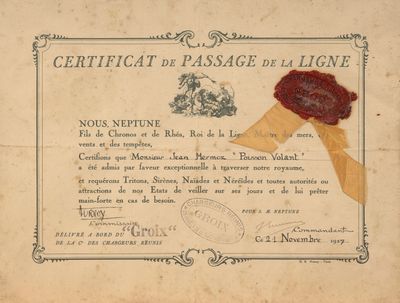un vieux document portant un cachet et un cachet de cire rouge