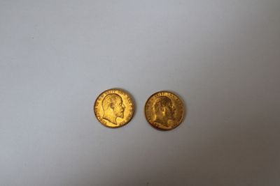 Deux SOUVERAIN en or datées 1906 - Photo 1