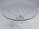 une image représentant une table en verre ornée d'un motif en forme d'étoile