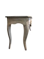 Importante console en bois naturel sculpté et mouluré à déco… (photo 4)