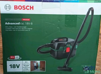 the box of the bosch vacuum cleaner is open on the table