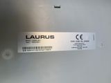 a label on the back of a laptop that says laurus
