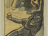 une image représentant un dessin d'un homme et d'une femme dans une pièce