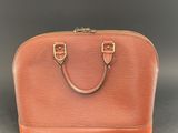 louis vuitton orange epi leather handbag