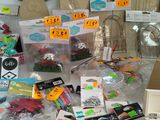 a table with many different types of items on it