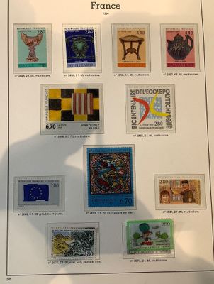 a picture of a picture of a collection of stamps