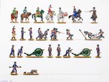 de nombreuses figurines représentant différents types de soldats