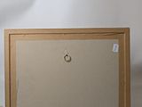 an image of a picture frame with a ring hanging on it