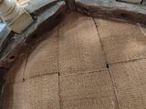 a close up of a piece of fabric on a chair